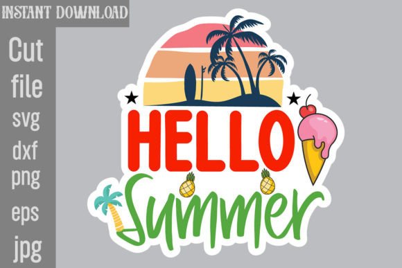 Download Hello Summer SVG Cut File - Hello summer svg cut file Collection