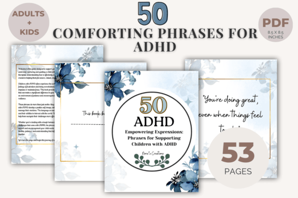 Download 50 ADHD Comforting &amp; Empowering Phrases - Empowering Collection